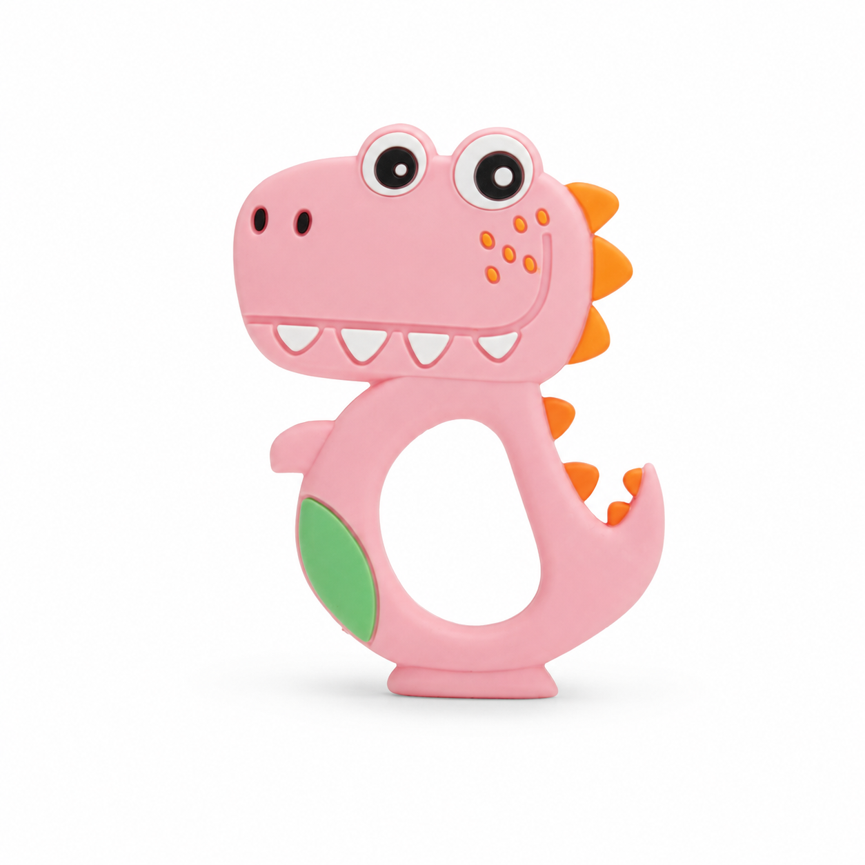 Giggles Baby Teether Pink BPA-Free Silicone Teething Toy