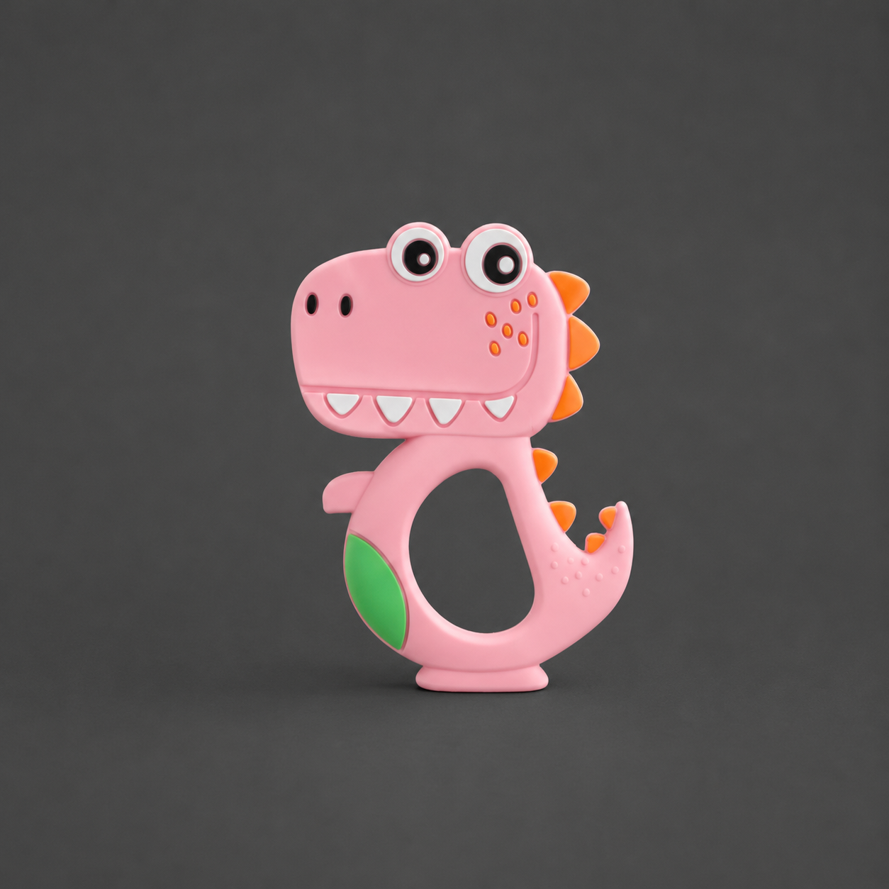Giggles Baby Teether Pink BPA-Free Silicone Teething Toy